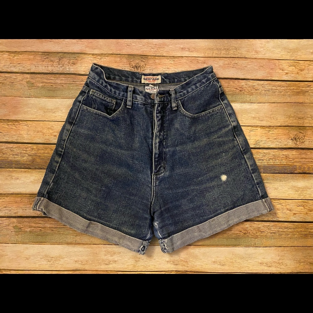 Vintage Guess High Waisted Mom Shorts Size 29